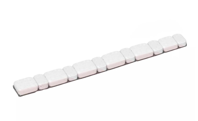 Öntapadó súlyok 2,5/ 5g szalag fehér