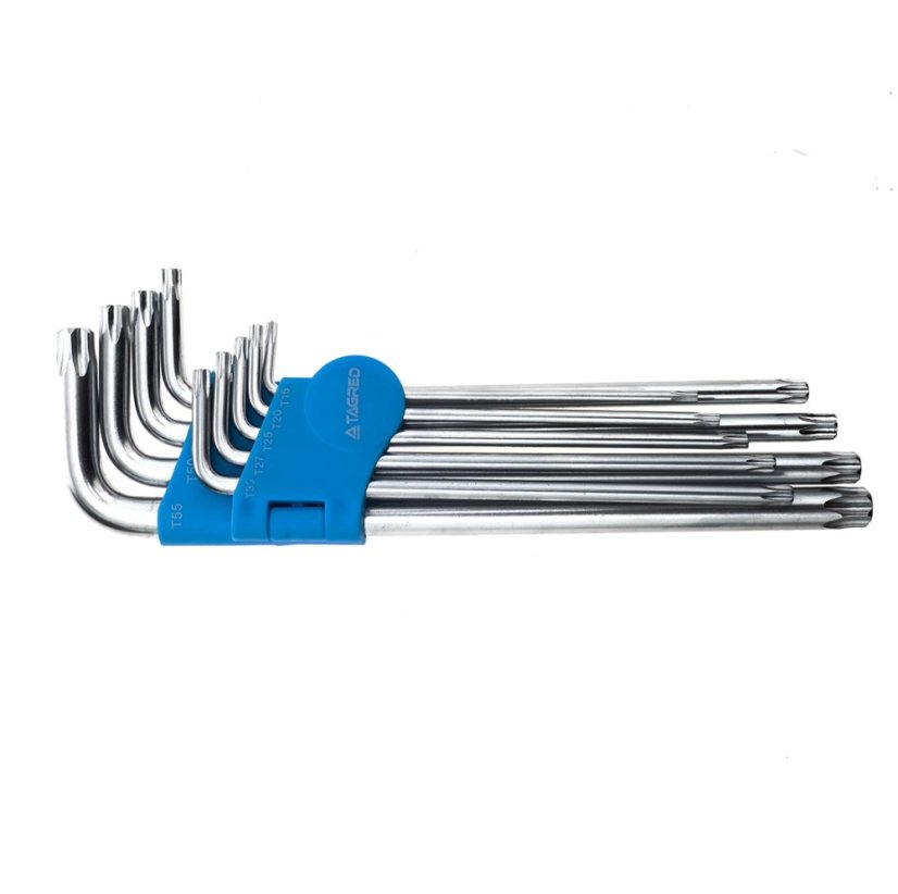 Chei hexagonale HEX TORX SECURITY T10-T50 mm, 9 bucăți TA1048