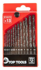 Svrdlo za metal, HSS, set, 1,5 - 6,5 mm, 13 kom 60H713