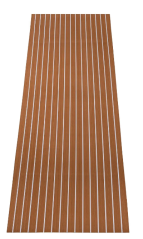 Samolepící protiskluzová podložka z EVA pěny, 240×90 cm dub s bíou spárou