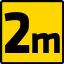 Drveni sklopivi metar 2 m, žuti 26C012-1