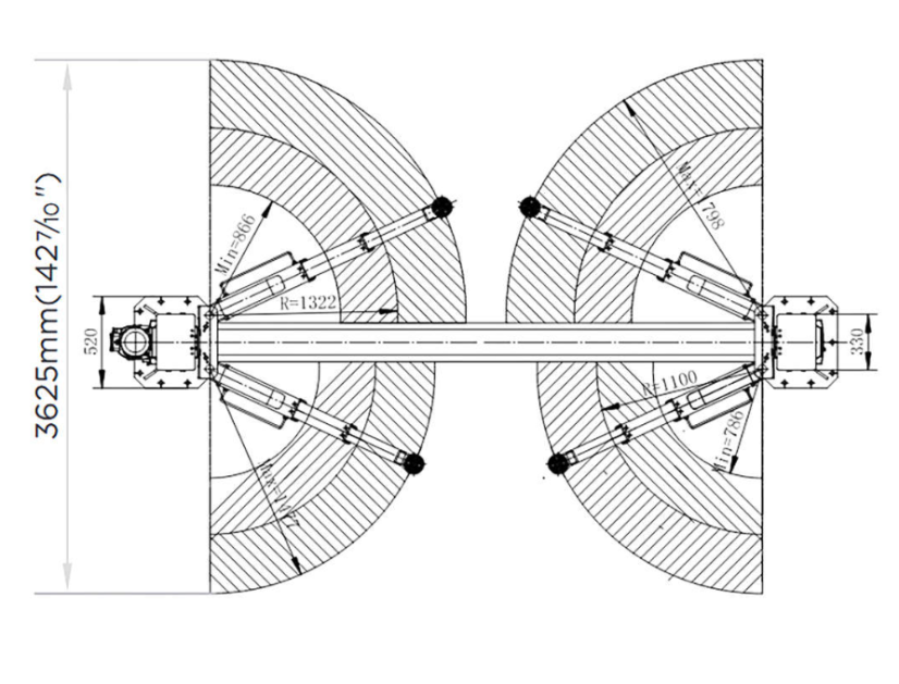 2 Säulen-Hebezug 5T REDATS L-280 AUTOMATIC 400V