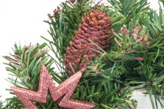 Vianočný veniec 40cm Pink