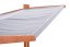 Sandkasten 120cm mit Bänken und Dach imprägniert + Abdeckung + Agrotextil Grau