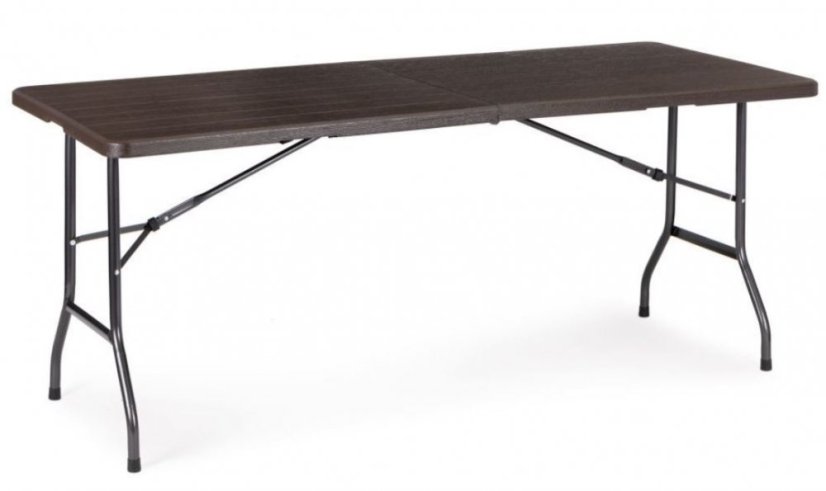 Catering készlet asztal + 2 pad 180cm Wooden Brown