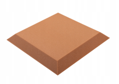 Akustický panel trapéz 50x50cm, tloušťka 5cm, hnědý