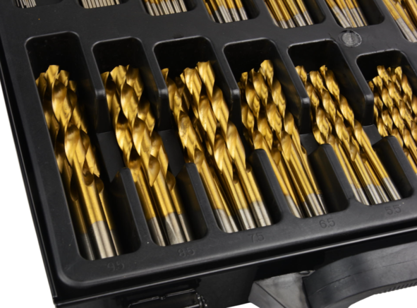 Satz HSS-Metall-Bohrer 170 Stück beschichtet mit Titan