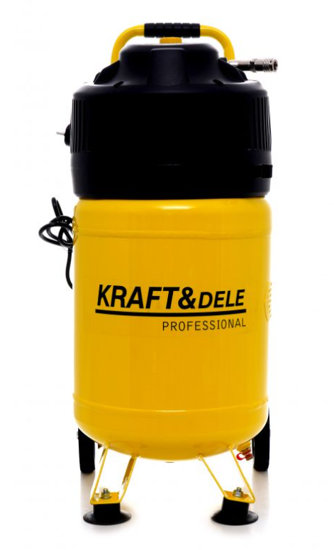 Vertikalni zračni kompresor 30L, 10bar, 1,5kW, 2HP, 240l/min, 230V, mobilni, za delavnice/avtomobilsko industrijo, Kraft&Dele KD1417