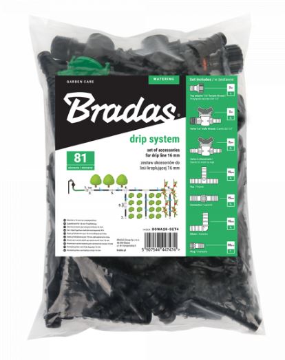 Set componente pentru irigare 16 mm - 81 buc.