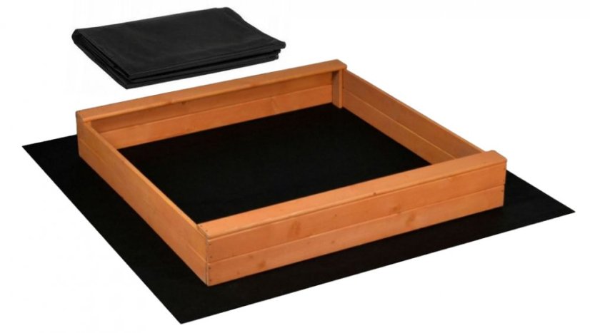 Homokozó 120cm impregnált + agrotextil