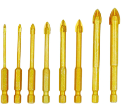 Fúrószár csempéhez és üveghez 8db 3, 4, 5, 6, 7, 8, 10, 12mm