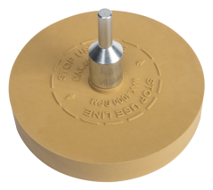 Disc din cauciuc cu adaptor pentru îndepărtarea adezivului