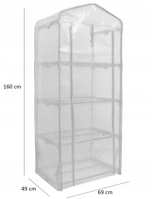 Balkonový fóliovník - 4 police 69x49x160cm Garden