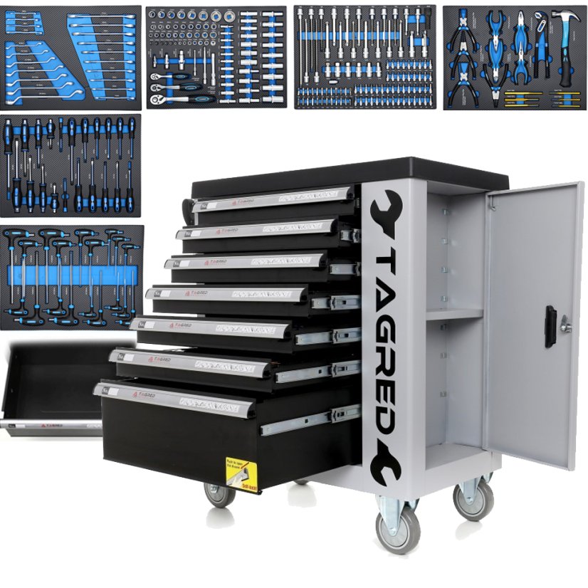 Werkstattwagen mit 251 Werkzeugen TA212
