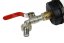 Fémszelep IBC tartályhoz 1000l 61mm IBC NKR 1/2" gyorscsatlakozóval 1000l 61mm IBC NKR 1/2" tartályhoz