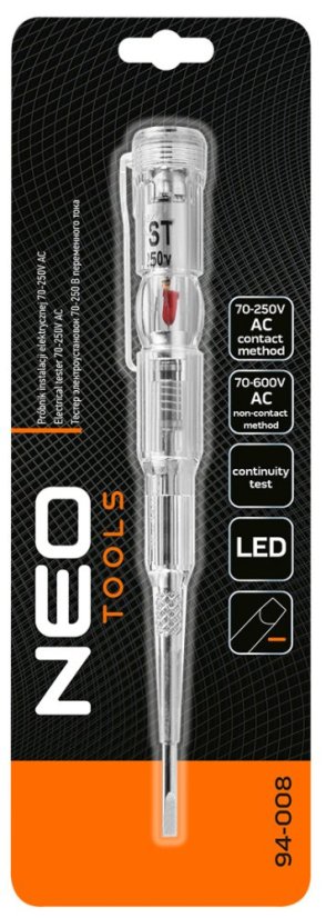 Ispitivač električnih instalacija 70-250 V AC 94-008