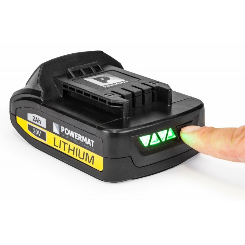 Akkumulátoros légkulcs PM-AKU-20V-2A 2Ah 20V + tartozékok + koffer