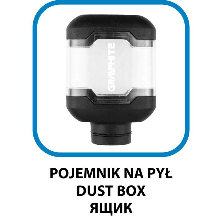 Exzenterschleifer 450 W, Scheibe 125/150 mm, Koffer 59G349