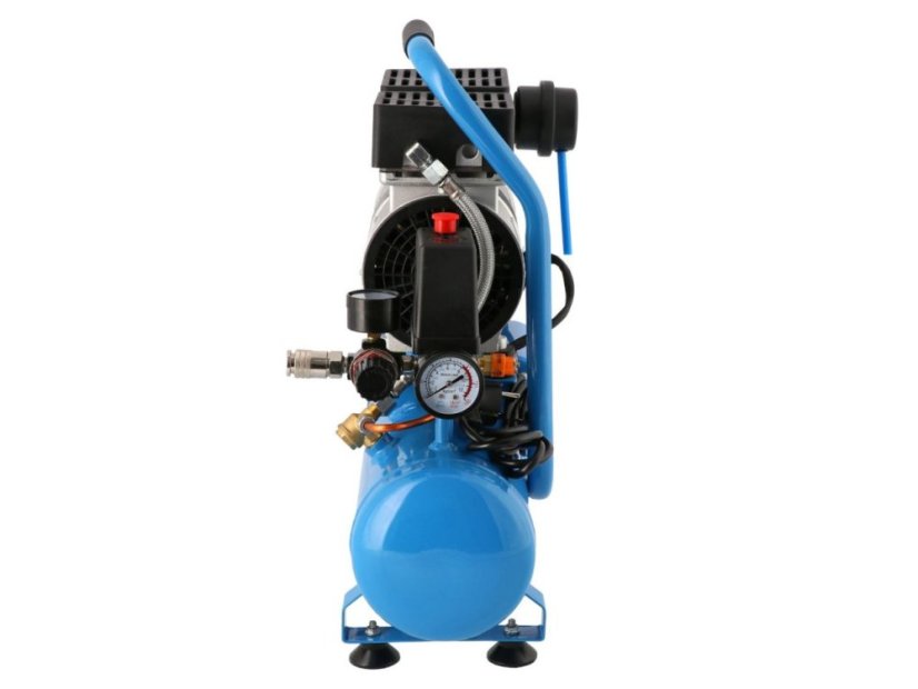 Compresor de aer fără ulei silențios Airpress L 6-105, 6L, 0.45 kW, 8 bar, 48 l/min, 2 cilindri