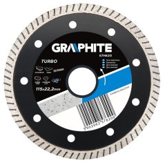 Dijamantni disk, 115 22,2 mm, Turbo, supertanak 57H620