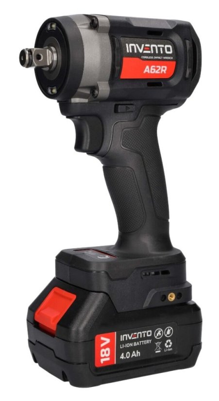 Akumulatorski udarni ključ 18 V 680 Nm + 2x4,0 Ah baterije A62R 1/2"