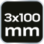 Odvijač 0,6 x 3 x 100 mm, 1000V 04-131