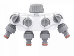 C-förmiger Verteiler mit 4 Ventilen 1"-3/4"