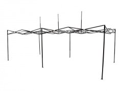 Cort pavilion pliabil 3x6 gri SQ