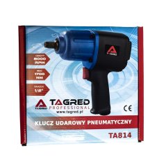 Rázový uťahovák pneumatický 1700 Nm 1/2", výkonný TA814