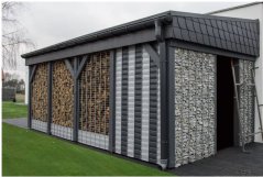 Stínicí fólie na plot 19cm x 26m Dark grey 1200g/m2