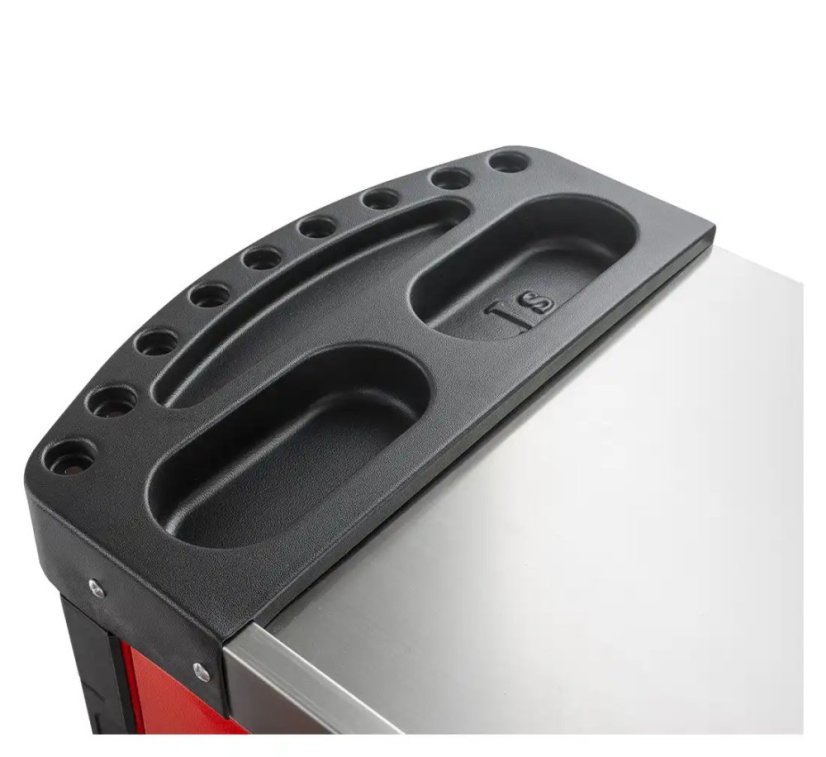 Profesionálny dielenský vozík/ skrinka s náradím 420ks - 7 šuflíkov Black/Red