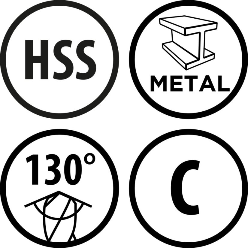 Baildon BASIC DIN 345 RN NWKc 14 mm, HSS (S), 189-108 mm 70314001