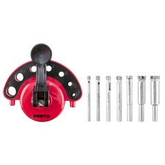 Diamantni svedri 4-12 mm z vodilom, komplet 8 kosov, 60H840