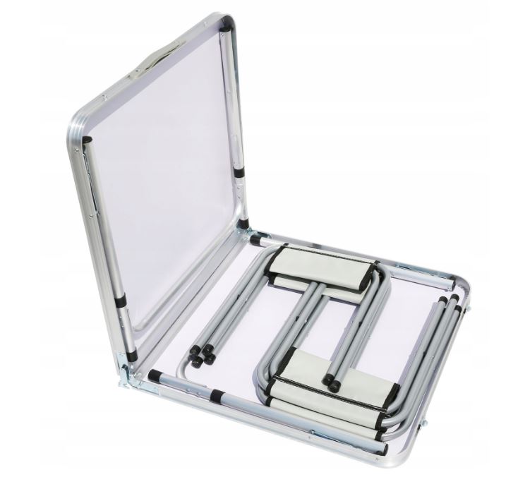 Masă de camping 120x60cm și 4 scaune Brown