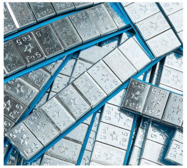 Ragasztható súlyok SILVER 60g csík (5g) 50db