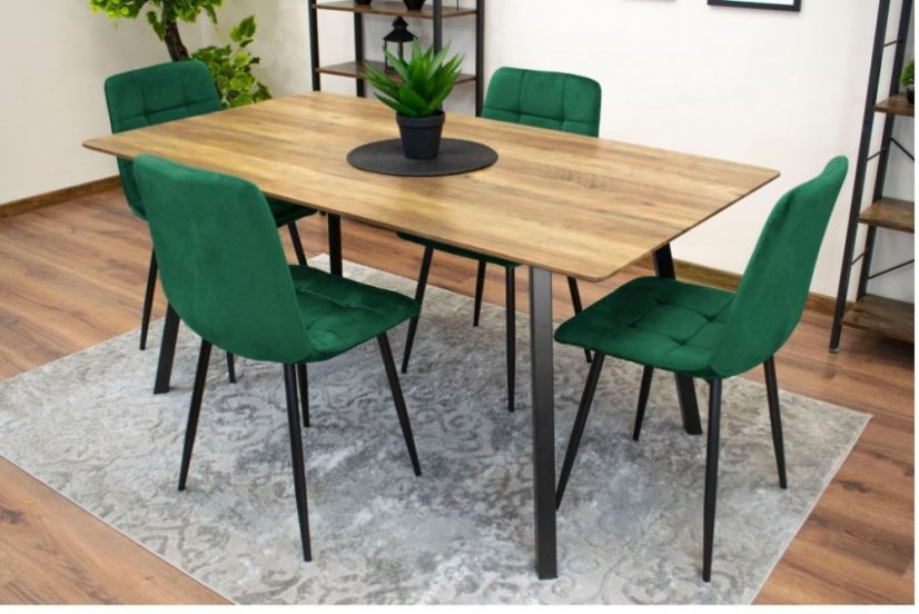 Bársony étkezőszék Smaragd Luxury