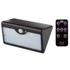 Falra szerelhető napelemes lámpa + távirányító SMD LED 900 lm 99-091