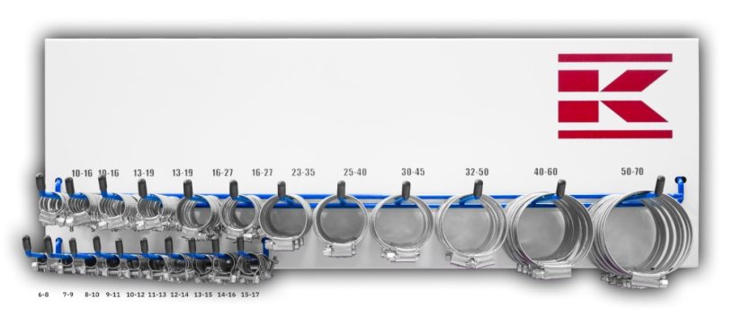 Tömlőbilincs készlet 220db