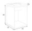 Hocker Modern elegance Black