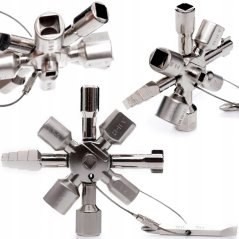 10 az 1-ben univerzális kulcs kapcsolószekrények, elektromos és gázszekrények, radiátorok zárásához TA4133