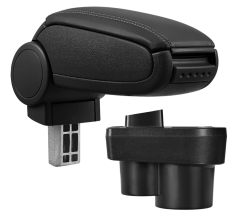 Loketní opěrka Škoda RAPID, černá, eko-kůže