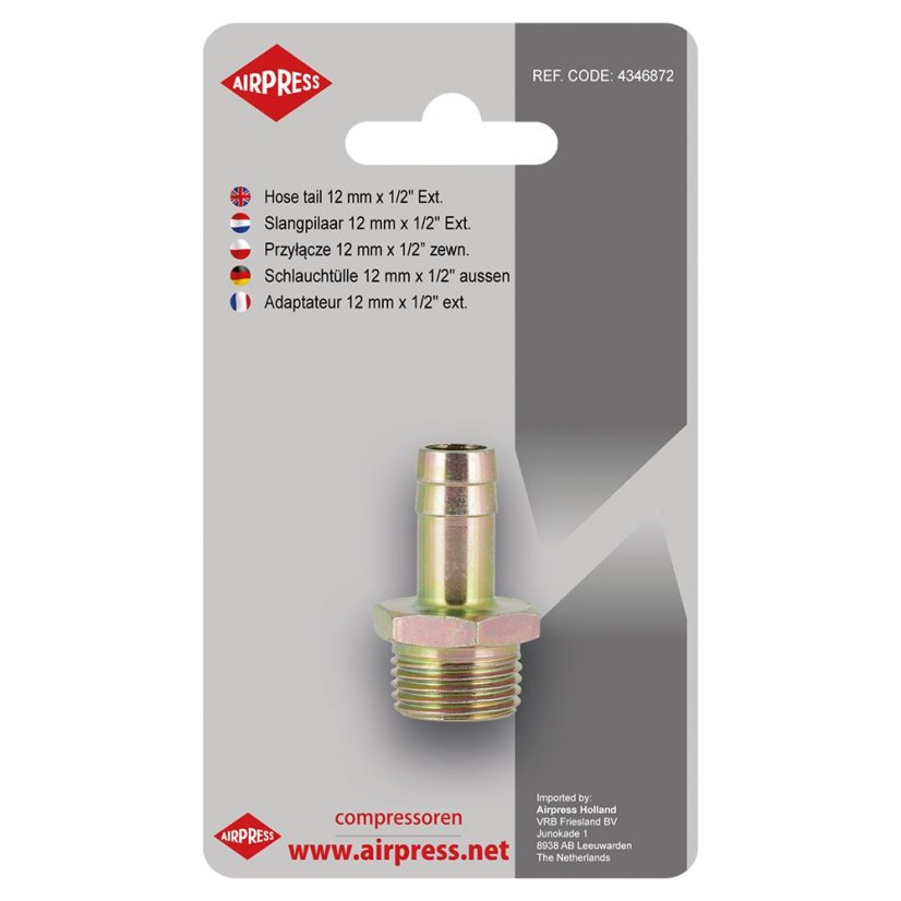 Anschluss für Schlauch 12 mm x 1/2" GZ 4346872