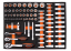 Cărucior pentru scule de atelier 258pcs - 7 sertare KD1067