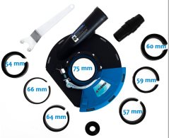 Kryt pro odsávání prachu s kartáčovým kroužkem pro úhlovou brusku 180-230 mm TA1114