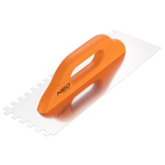 Gladilec z zobmi 380 x 128 mm, zob 10 x 10 x 10 mm, lesen ročaj 50-174