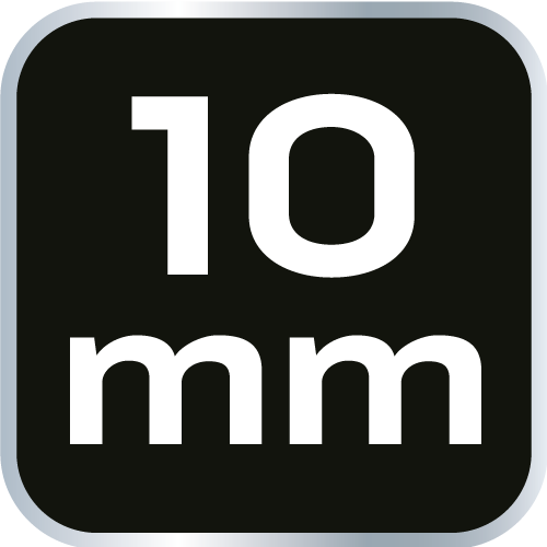 10,0mm-es hatszögletű csavarkulcs, CrV 09-542