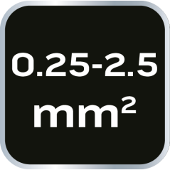 Kliešte na krimpovanie koncoviek 0.25-2.5 mm2 (15-9 AWG), 140 mm 01-532