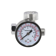 Reductor de presiune cu manometru pentru pistoale de pulverizare 1/4" 10 bar 44807