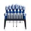 18-teiliges Schraubendreher-Set, Schraubendreher, PH-, PZ-, TORX-, Flach- und Kreuzschlitzschraubendreher im Ständer, Cr-V TA1067