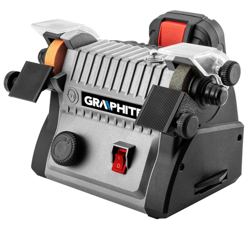 Mini-Akku-Schleifmaschine 3 in 1 - Tischschleifmaschine, Poliermaschine, Schleifmaschine mit biegsamer Welle 58G095